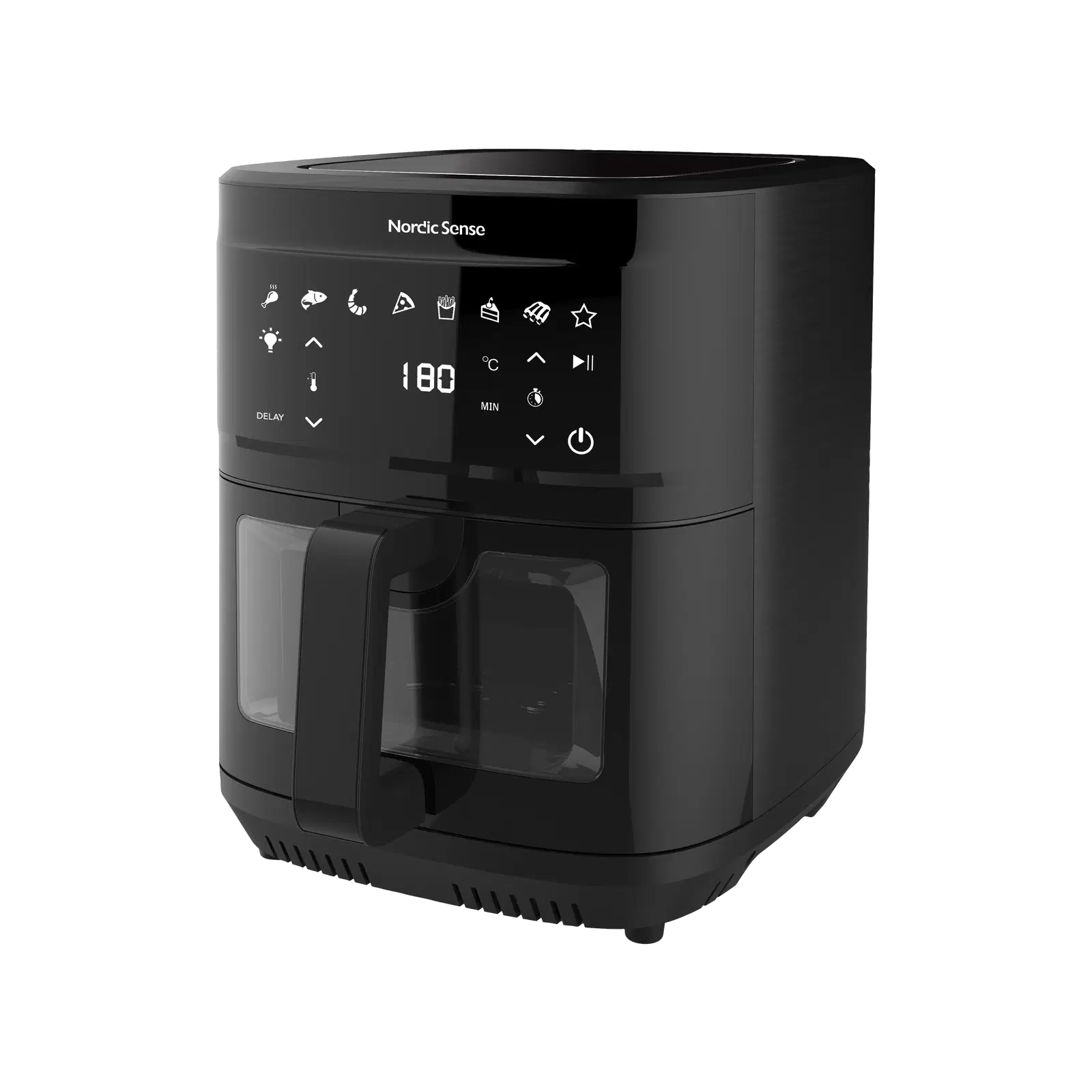 Nordic Sense Airfryer 9 liter 2000 watt Sort